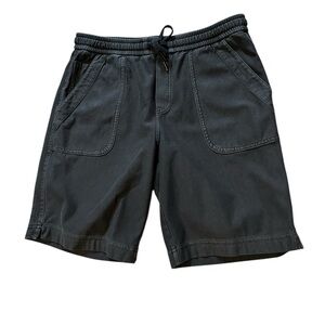 ATHLETA WOMEN'S OLIVE GRAY ELASTIC WAIST STRETCHY FARALLON BERMUDA Sz 8